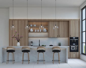 Kitchen Design ,Residential Design, 3D Modelling, 3D Rendering, e Design Services, Interior Designer, Custom Kitchen, Kitchen 3D Rendering