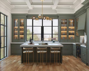 Kitchen Design ,Residential Design, 3D Modelling, 3D Rendering, e Design Services, Interior Designer, Custom Kitchen, Kitchen 3D Rendering