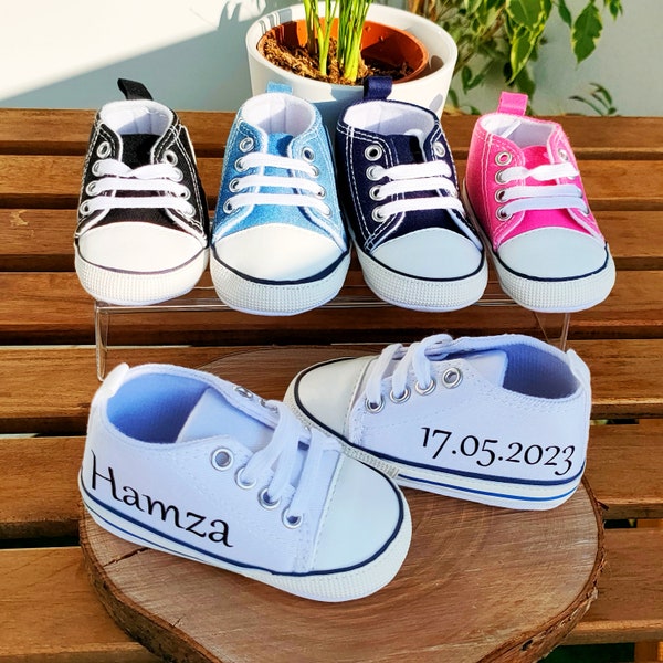 Baby Schuhe Personalisiert Baby Sneaker mit Namen Baby Geschenk Personalisiert | 0-18 Monate