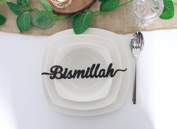 Bismillah Tischkarte Islamische Tisch Deko 