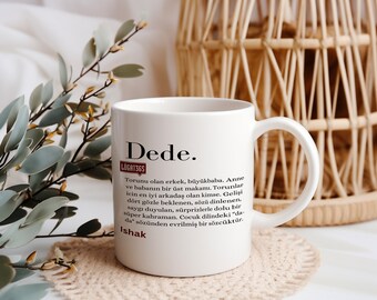 Personalisierte Tasse, Isimli Lugat Bardak Dede, Dede Bardagi, Lugat Tasse, Opatasse, Sözlük, Türk yazili bardak, Lügat, Lugat365