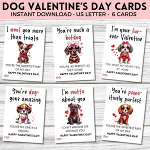 Valentinstag Karten, druckbare Valentinstag Karten, süße Valentinstag Karten, süße Valentinstag Karten, Welpen Valentinstag, Hund Valentinstag Tags, Schule Valentinstag