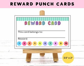 Pocarews Point Card Reward System - 60 Behavior Incentive Cards For Kids With Storage Bag