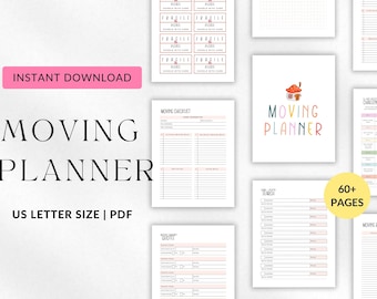 Moving Planner Printable, Moving Checklist, Moving Binder, Moving Organizer, Moving Packing List, Home Planner