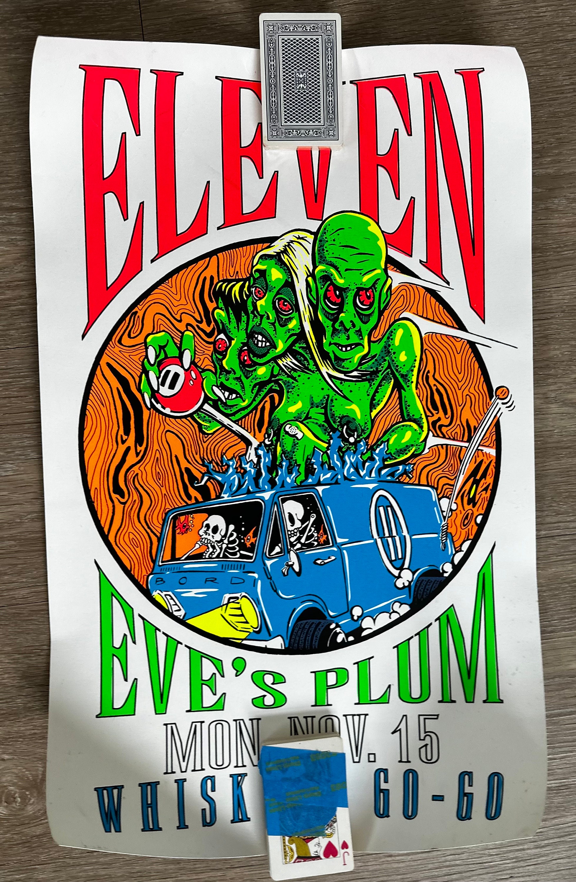 90's Silkscreen Rock Poster By T.A.Z | ビリケン商会