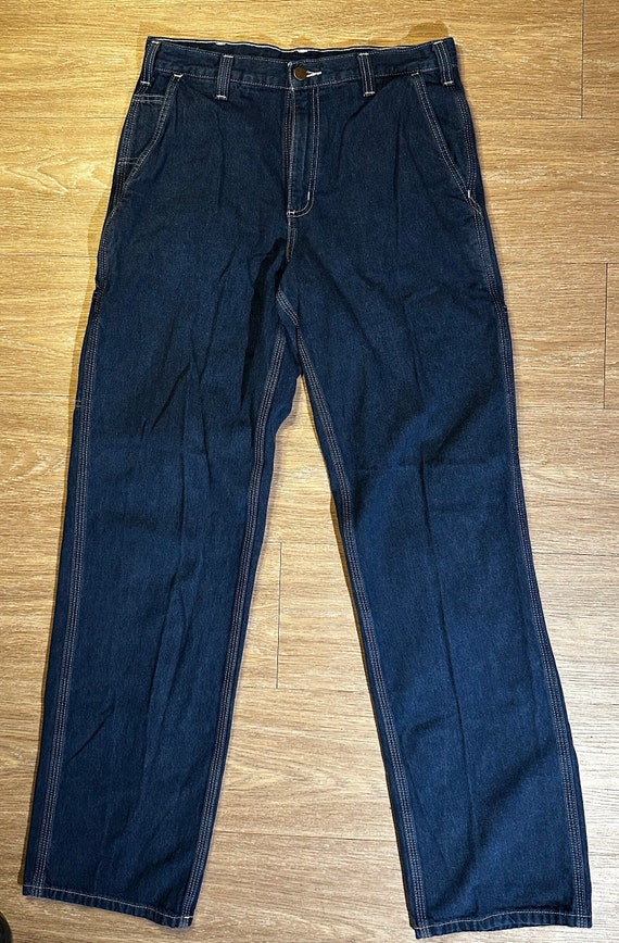 Vintage 1990s Carhartt Carpenter Workers Denim Je… - image 1