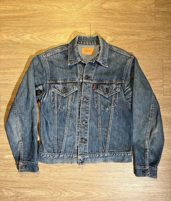 Vintage 1980s Levi Premium Wash Denim Trucker Jac… - image 1