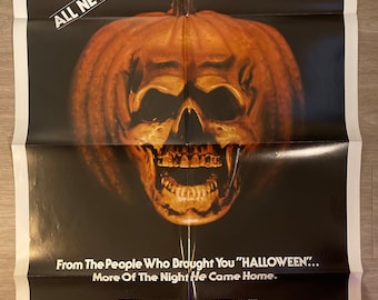 Vintage 1981 Halloween 2 Original Horror Movie Poster