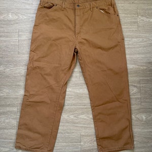 Vintage 1990s Dickies Canvas Worker Carpenter Pants 44x30