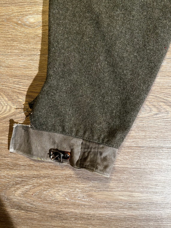Vintage 1945 WWII Swedish Army Military Wool Cargo Pocket Pants