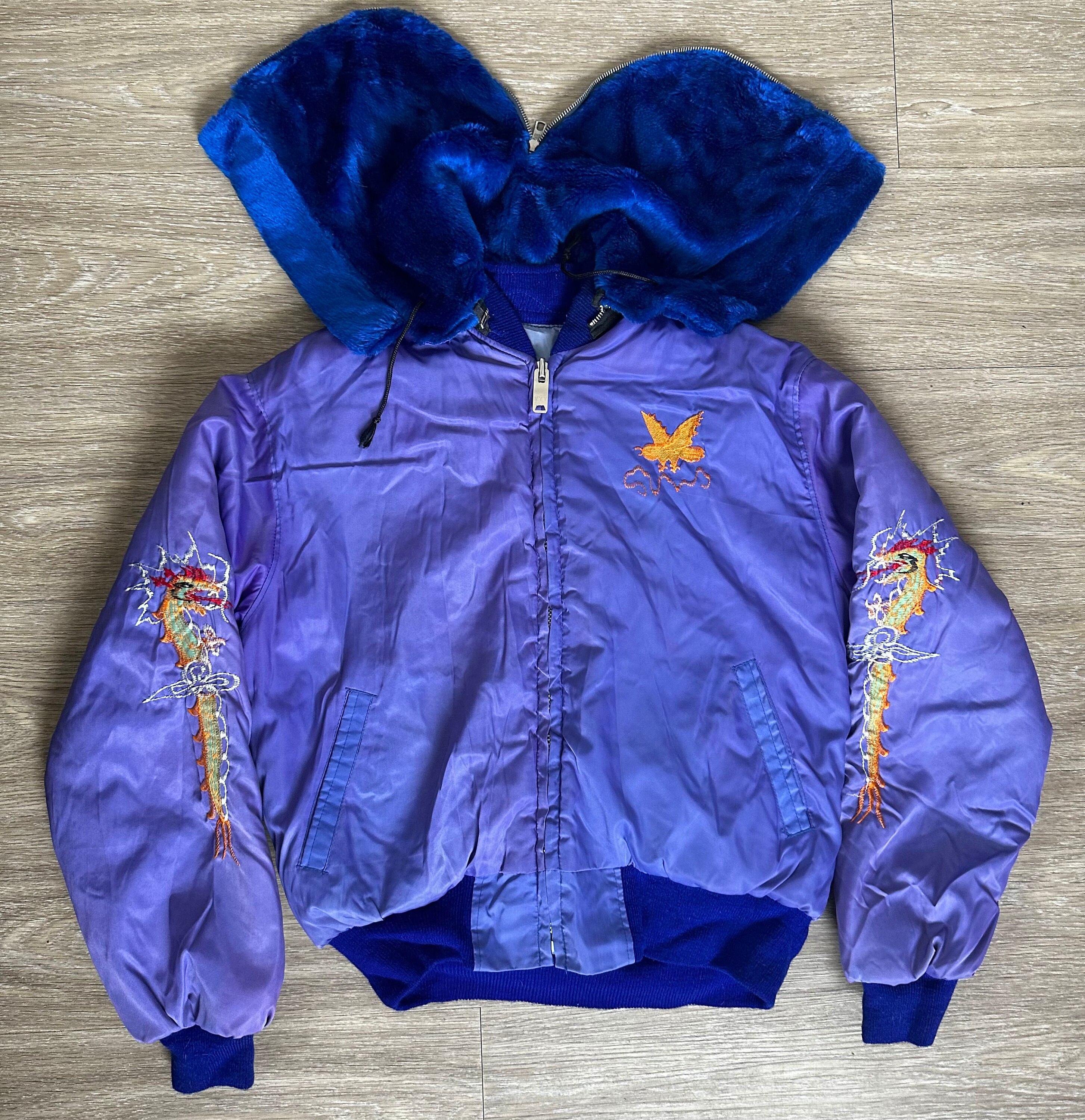 Lucacci Leather Purple Bape Hoodie