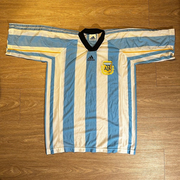 Vintage Argentina 1998/1999 Home Football Shirt Jersey Adidas