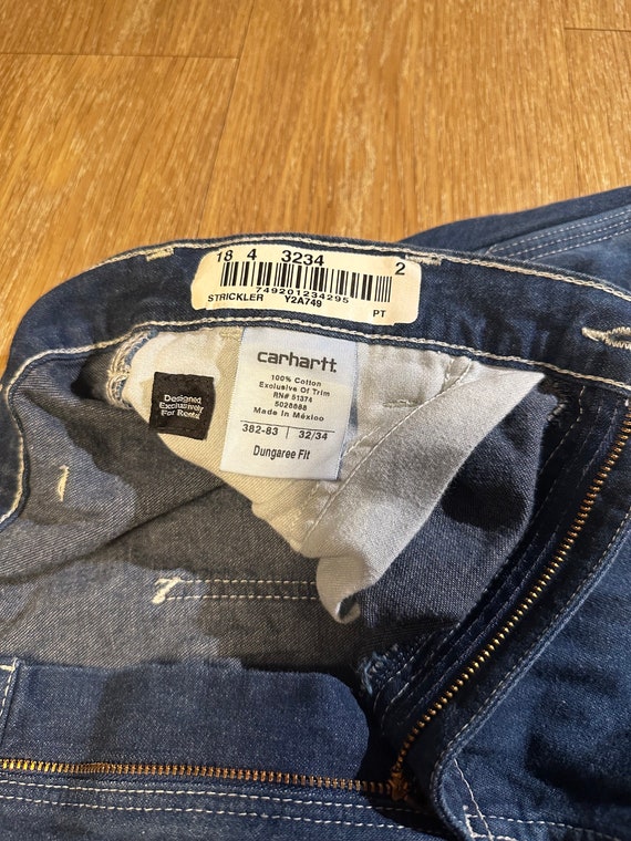 Vintage 1990s Carhartt Carpenter Workers Denim Je… - image 3