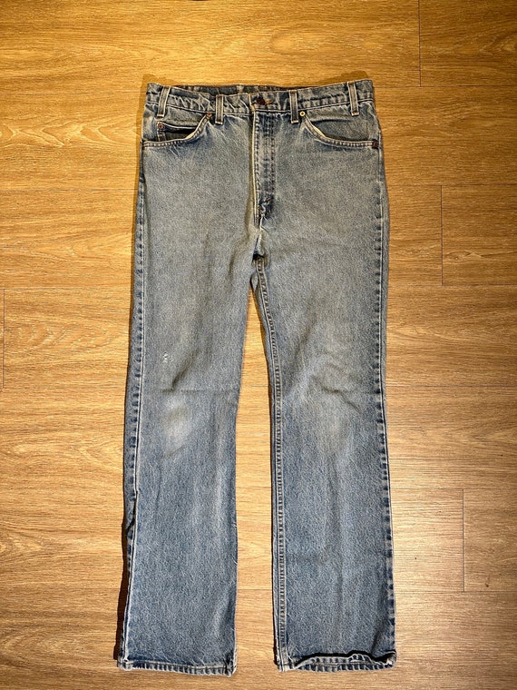 Vintage 1980s Orange Tab Levi’s Denim Jeans 34x32
