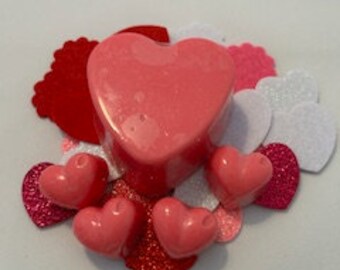 Red Rose Heart Soap Gift Bag