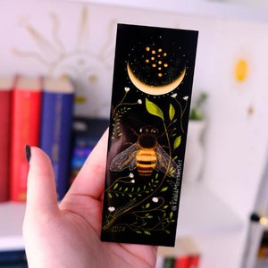Zakładka Bumblebee: Błyszczący laminowany prezent dla miłośnika pszczół