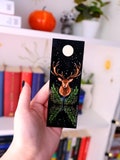 Stag Bookmark, Magical Witchy Bookmarks, Deer Bookmark, Enchanted Forest, Dark Cottagecore, Book Lover Gift Idea, Nature Lover Bookmark product logo