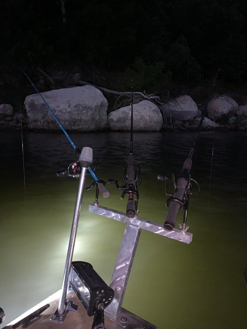 Heavy Duty Aluminum Tbar Rod Holder wont Rust build to Last rod Holder