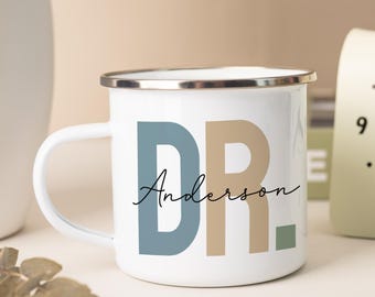 Mug à café personnalisé médecin, tasse à café médecin personnalisée, cadeaux futur médecin, tasse à café médecin, cadeaux de remise des diplômes de médecin