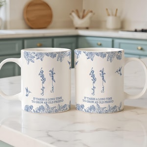 Personalized Friendship Gifts, Best Friend Gifts For Women, It Takes A Long Time To Grow An Old Friend, Bestie Gifts, Friend Birthday Gifts