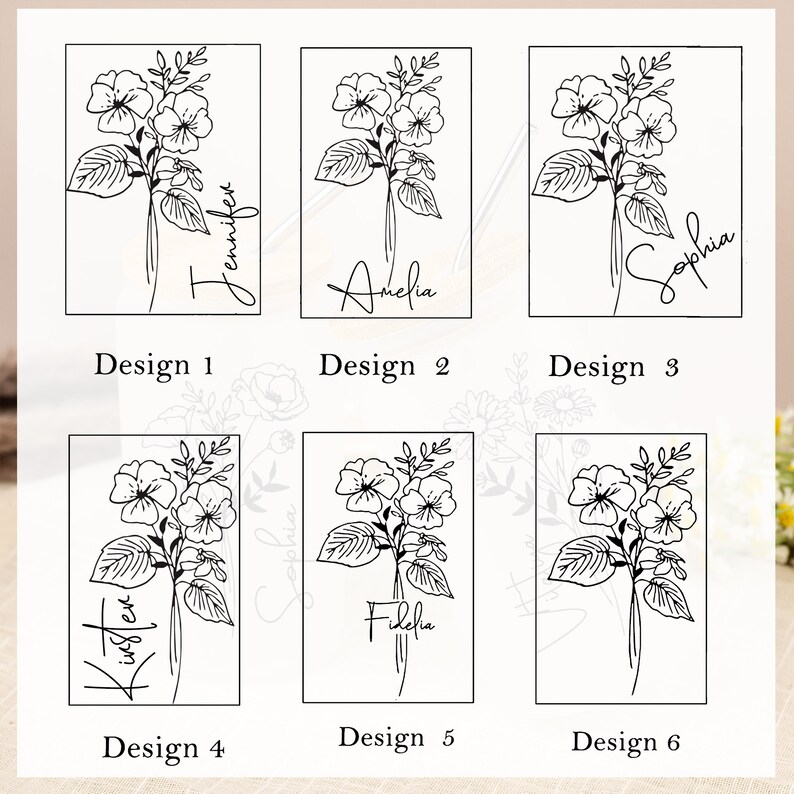 Personalized Birth Flower Tumbler, Custom Sister Gifts for Birthday