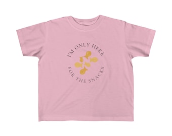 Sólo estoy aquí por los bocadillos -Toddler's Fine Jersey Tee