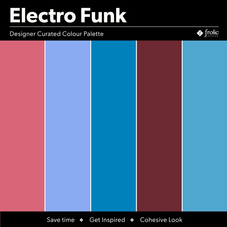Electro Funk Color Palette: Swatch File for Adobe + Procreate (digital ...