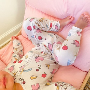 Magical Bamboo Zippy Romper | Bamboo Pajamas for Baby and Toddler Princess Girls