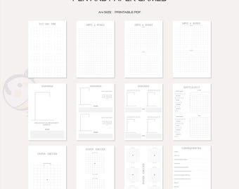 Pen- en papierspellen: boter, boter, beul, stippen en vakjes, slagschip, pdf-bestand direct te downloaden