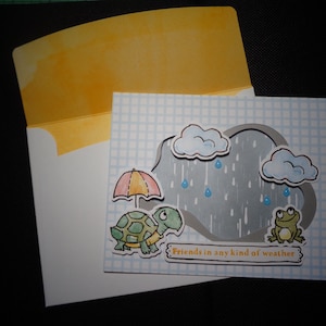 Toutes les cartes de voeux faites main pour l'occasion - « Spring rain »