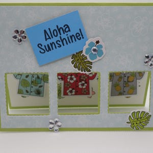 Carte de voeux amitié faite main - Aloha Sunshing