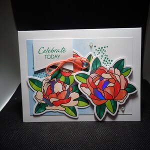 Carte de voeux faite main toutes les occasions - « Célébrez aujourd'hui »
