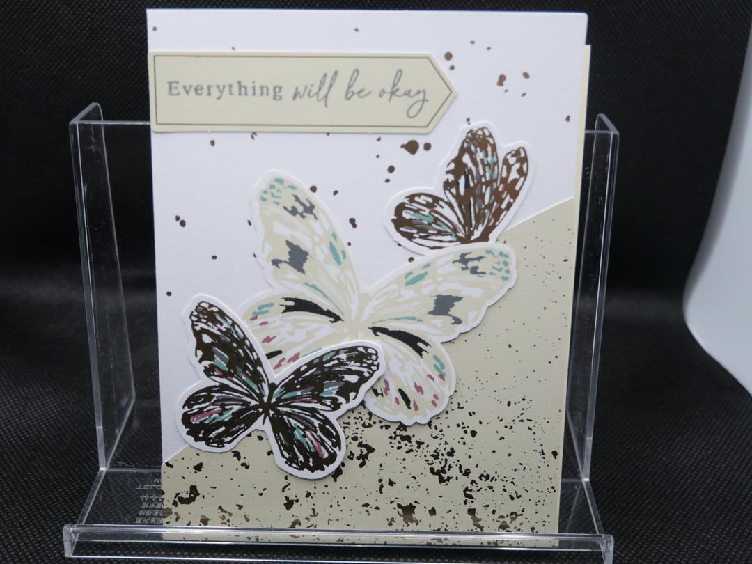 Handmade Sympathy Butterflies Greeting Card - Etsy