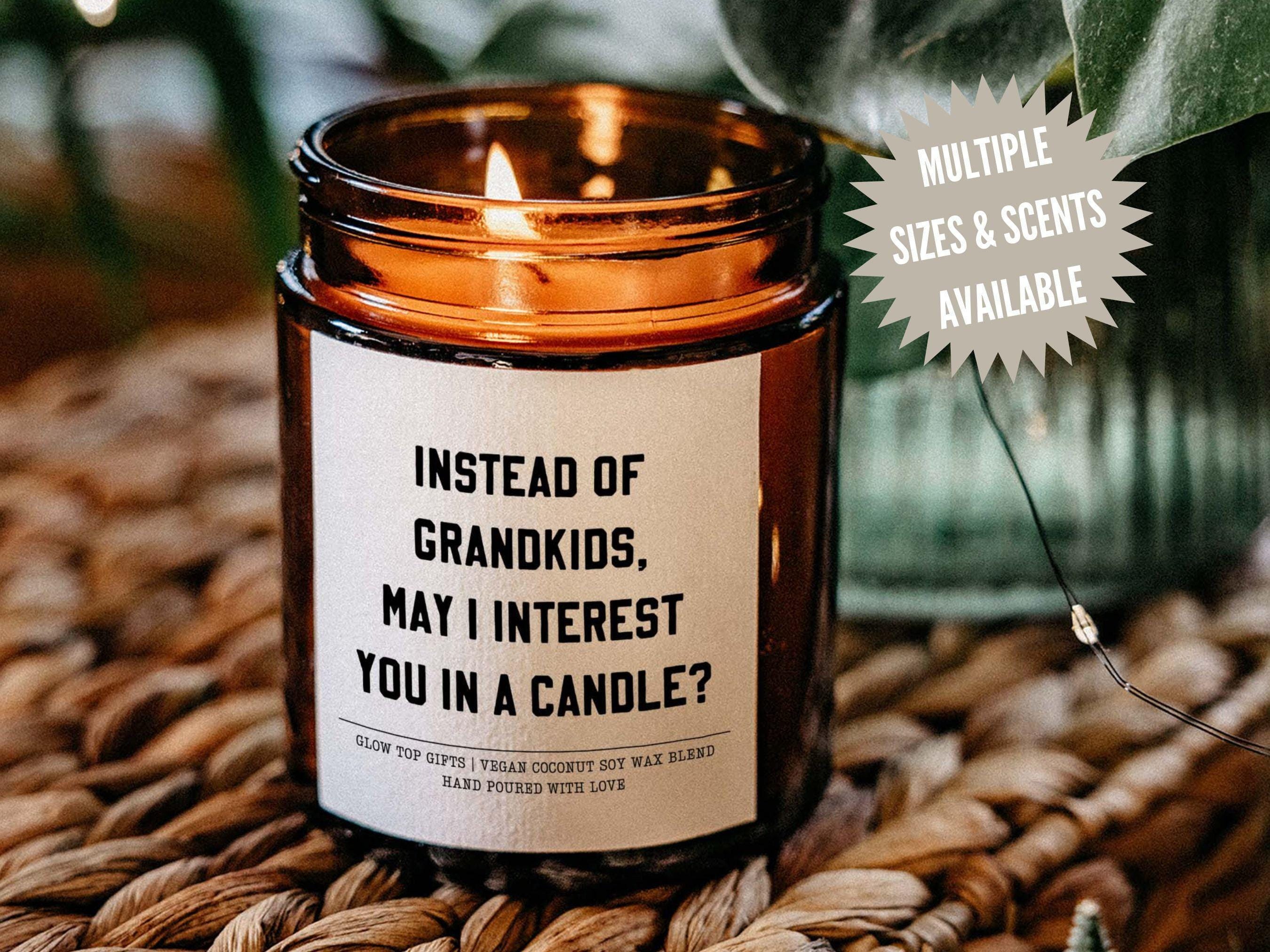 Funny Gift for Mom for Mother's Day, Soy Candle, Instead of Grandkids May I Interest You In A Candle, Gift from Daughter, Mom Birthday Gift