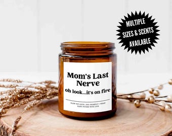Le nerf de la guerre pour maman, cadeau maman de sa fille, cadeau fête des mères, cadeau amusant pour maman, cadeau bougie pour maman, cadeau pour maman, bougie pour la fête des mères