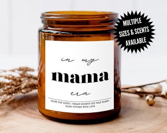 Vela "En mi Era de Mamá", lindo regalo para el Día de la Madre, regalo para mamá primeriza, regalo de cumpleaños, regalo de Navidad y regalo para el Día de la Madre.