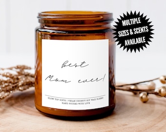 Joli cadeau de bougie pour la fête des mères pour maman, la meilleure maman de tous les temps, cadeau de fête des mères, cadeau d'anniversaire pour maman, cadeau de fête des mères pour maman, cadeau de fête des mères