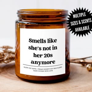 30th Birthday Gift for Her, Turning 30 Birthday Gift, Funny Candle for Birthday, Not in Her 20s Anymore Gift, Milestone Birthday Part