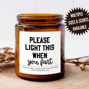 Light When You Fart Candle, Birthday Gift for Him, Funny Gift for Dad, Anniversary Gift For Husband, Boyfriend Gift, Husband Birthday Gift