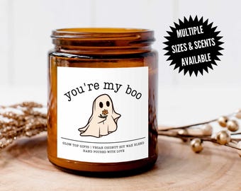 You&#39;re My Boo Cute Halloween Candles, Halloween Candle, Halloween Gifts, Halloween Decor, Pumpkin Spice Candle, Gift for Girlfriend