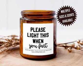 Licht, wenn Sie Furz Kerze, Geburtstagsgeschenk für Ihn, lustiges Geschenk für Papa, Jubiläumsgeschenk für Ehemann, Freundgeschenk, Ehemann Geburtstagsgeschenk