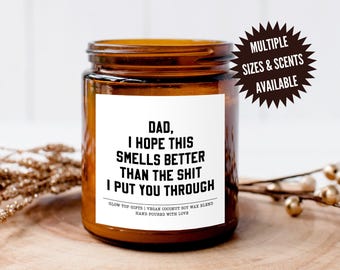 Funny Father's Day Gift for Dad, Dad Birthday Gift, Funny Candle Gifts for Dad, Best Dad Ever Gift, Gift for Dad, Gift from Daughter for Dad