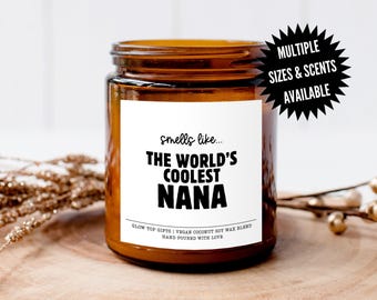 Moederdagcadeau voor oma, oma verjaardagscadeau, Moederdagcadeau voor oma, oma kerstcadeau, 's werelds beste oma cadeau, oma kaars