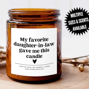Gift for Mother In Law, Scented Soy Candle, Mother&#39;s Day Gift for Mother-in-Law, Wedding Gift for MIL, Birthday Gift From Daughter-in-Law