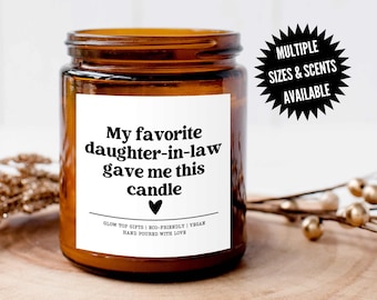 Gift for Mother In Law, Scented Soy Candle, Mother&#39;s Day Gift for Mother-in-Law, Wedding Gift for MIL, Birthday Gift From Daughter-in-Law