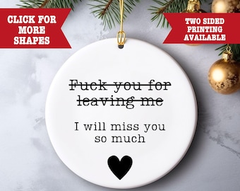 I Will Miss You Farewell Ornament, Neighbor Bff Moving Away Gift, Coworker Goodbye Gift, Coworker Leaving Gift, Congrats on Your New Job