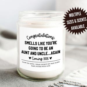 Schwangerschaftsankündigungsgeschenk für Tante und Onkel, Sie werden wieder Tante und Onkel sein, 2. Schwangerschaftsmitteilung, 2. Babyankündigung