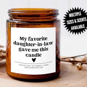 Gift for Mother In Law, Scented Soy Candle, Mother's Day Gift for Mother-in-Law, Wedding Gift for MIL ,Birthday Gift From Daughter-in-Law image 1