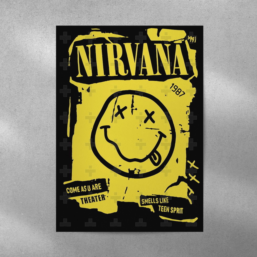 Nirvana Poster / Metal Band Poster / Vintage Poster / Retro Poster ...