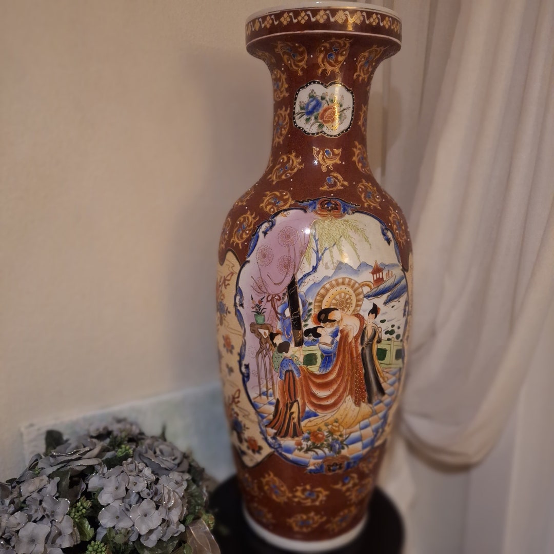 Huge Chinese Vase. Floor Vase. Large Outdoor Chinese Vase. Etsy